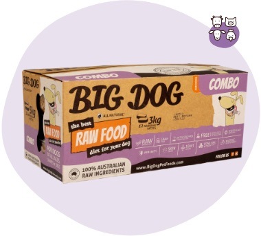Big dog barf combo 3kg Frozen dog food