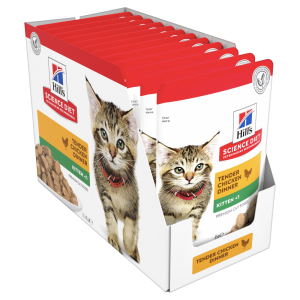 Hill's Science Diet Kitten Chicken Cat Food pouches 85g Box
