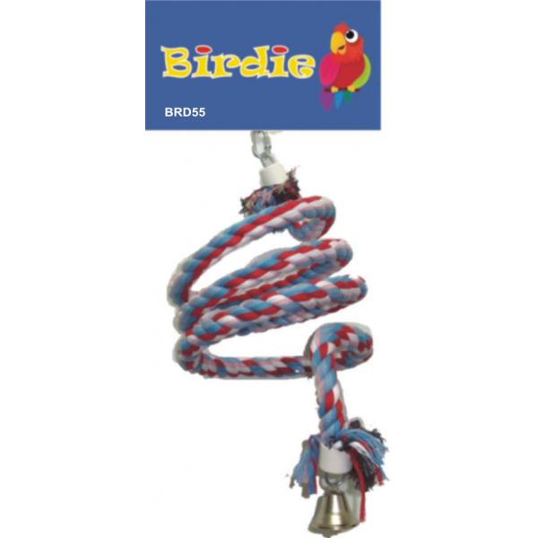 BRD55 Birdie Jumbo Rope Spiral with Bell