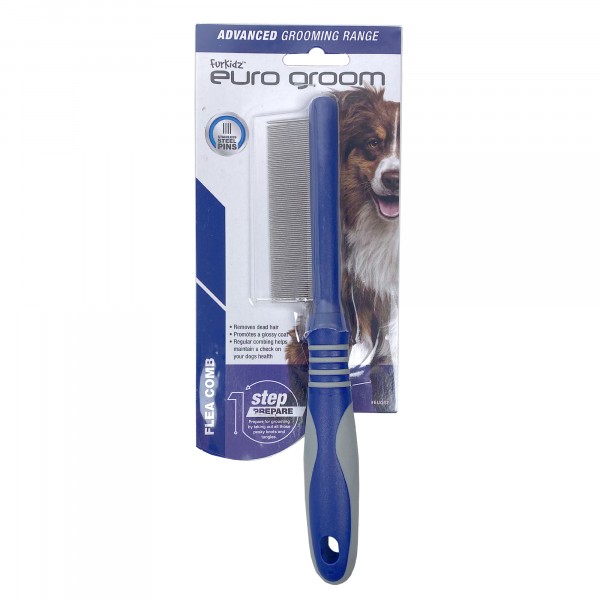 EUG12 Euro Groom Dog Flea Comb 90 Teeth