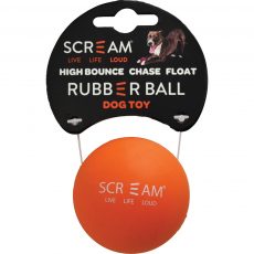 Scream Rubber Ball Orange