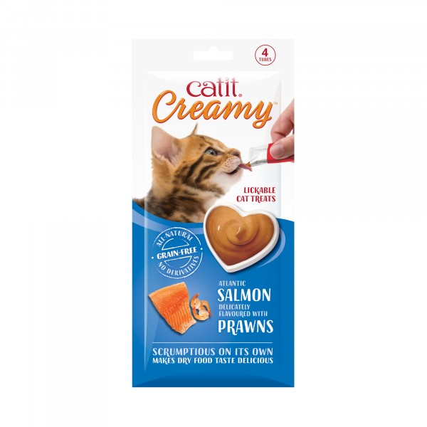 Catit Creamy Salmon & Prawn 4 Pack