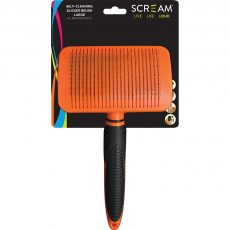 Scream Self-Cleaning Slicker Brush