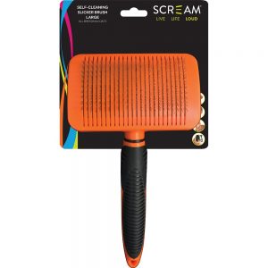 Scream Self-Cleaning Slicker Brush