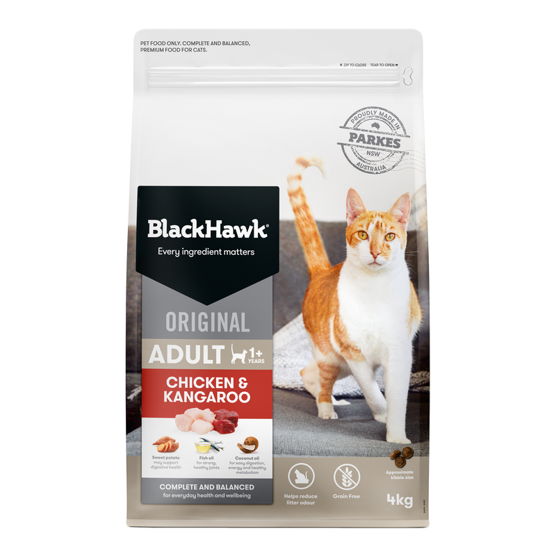 Black Hawk Cat Food Chicken & Kangaroo 4kg CBHCK4