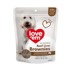 Love Em Beef Liver Brownies 250g TDLLB5X250